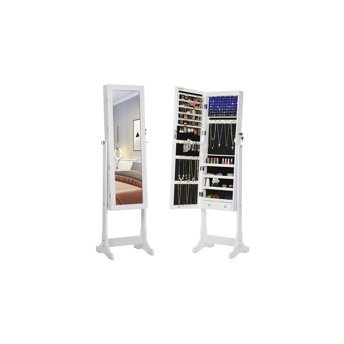 SONGMICS Armoire à bijoux LED intérieur | SONGMICS HOME