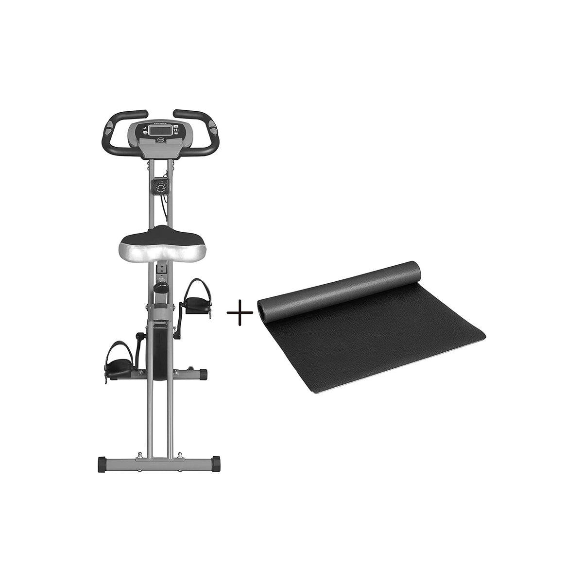 Vélo D'appartement Pliable GEARSTONE - 12 Niveaux Résistance Magnétique - LCD Et Support Téléphone - Charge 120kg