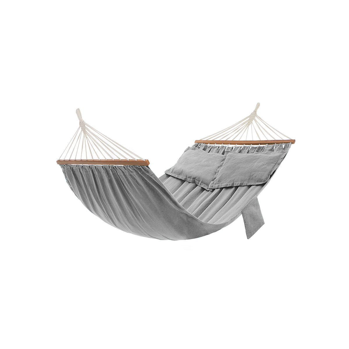 Hamac Double DAM Good Equipment – Nylon Rouge/gris, Fabriqué Aux USA, Capacité 400 Lbs