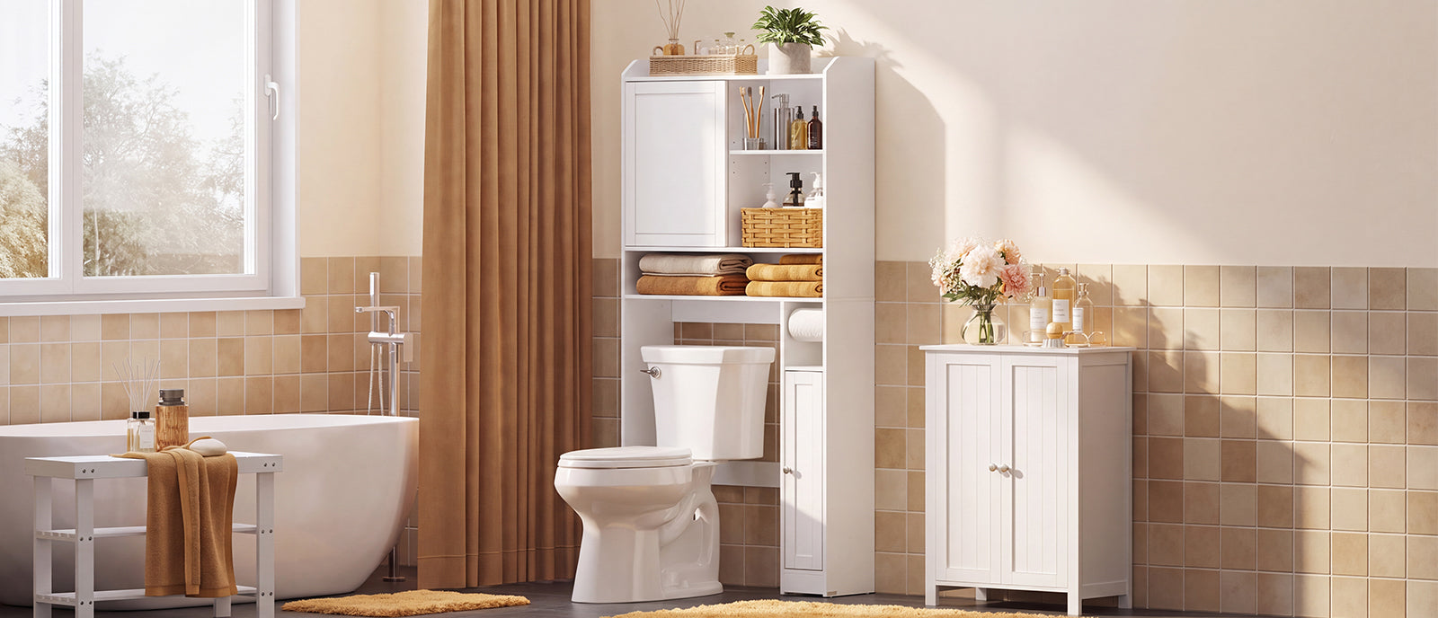 Étagères pour WC