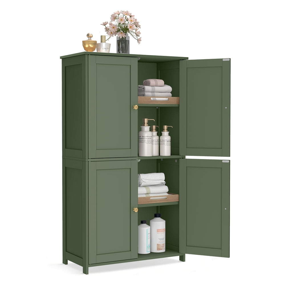 Armoire haute de salle de bain avec rangements