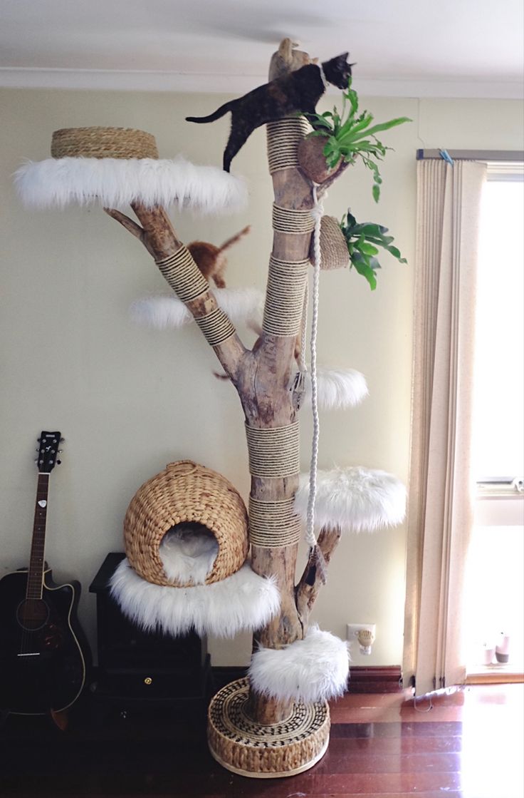 Arbre A Chat Fait Maison Bois | Ventana Blog