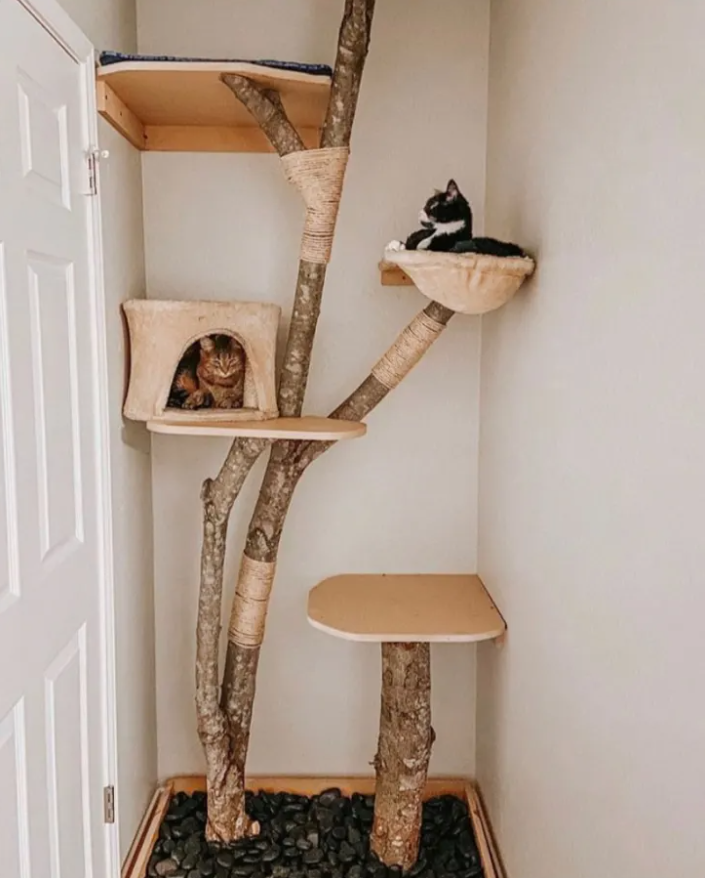 Arbre A Chat Fait Maison Bois | Ventana Blog