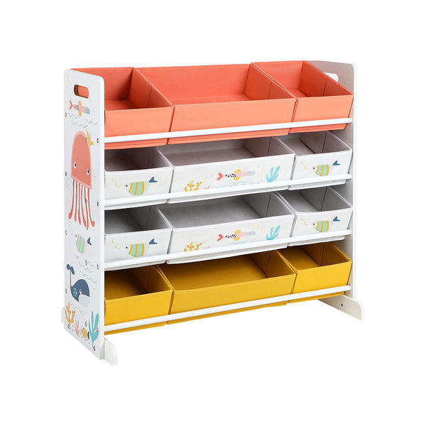 Rangement Chambre Enfant COSTWAY Meuble De Rangement Jouets Pour Enfant - 2 Bac, 2 Tiroirs Et 1 Meuble Rangement Enfant Rangement Chambre Enfant COSTWAY Meuble De Rangement Jouets Pour Enfant - 2 Bac, 2 Tiroirs Et 1 Meuble Rangement Enfant