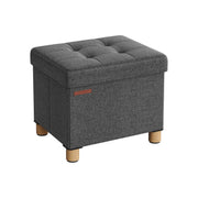Banc avec angement pliable gris foncé