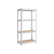 Étagère de rangement à 4 niveaux argent