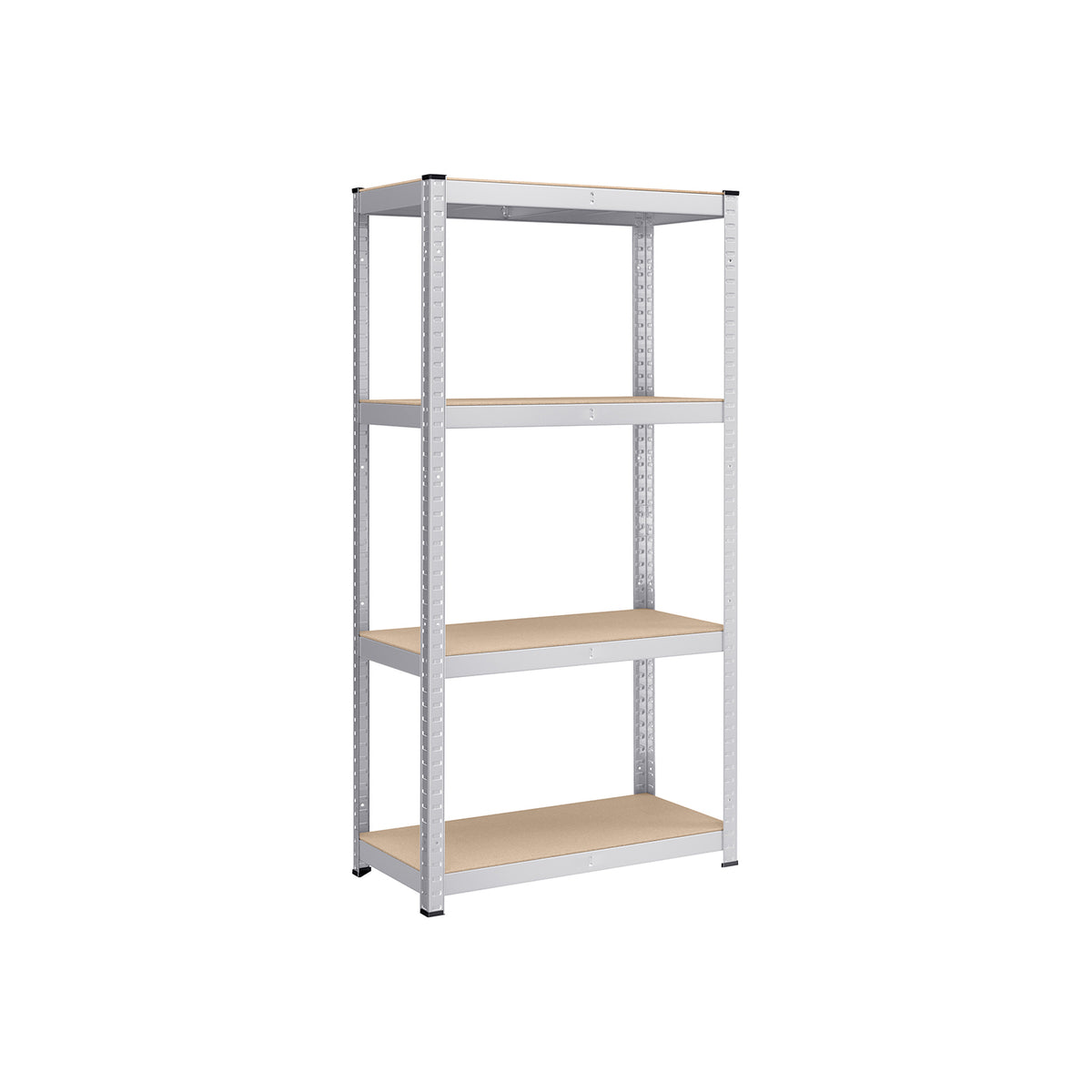 Étagère de rangement à 4 niveaux argent