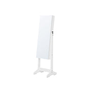 Armoire à bijoux sur pied blanc
