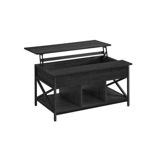 Table basse avec plateau relevable gris anthracite noir
