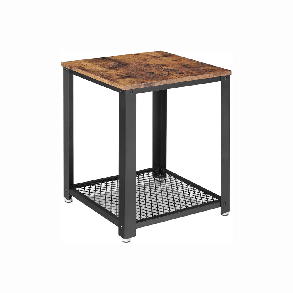 VASAGLE Table d'appoint, Table de Chevet, Style Industriel, Montage Facile, Gain de Place, avec VASAGLE Table d'appoint, Table de Chevet, Style Industriel, Montage Facile, Gain de Place, avec