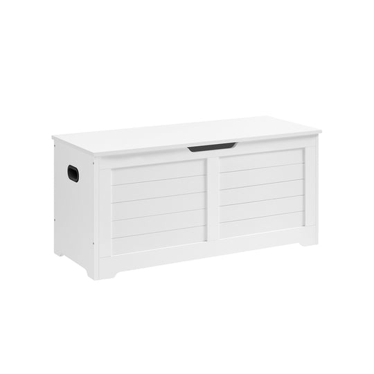 Banc de rangement blanc