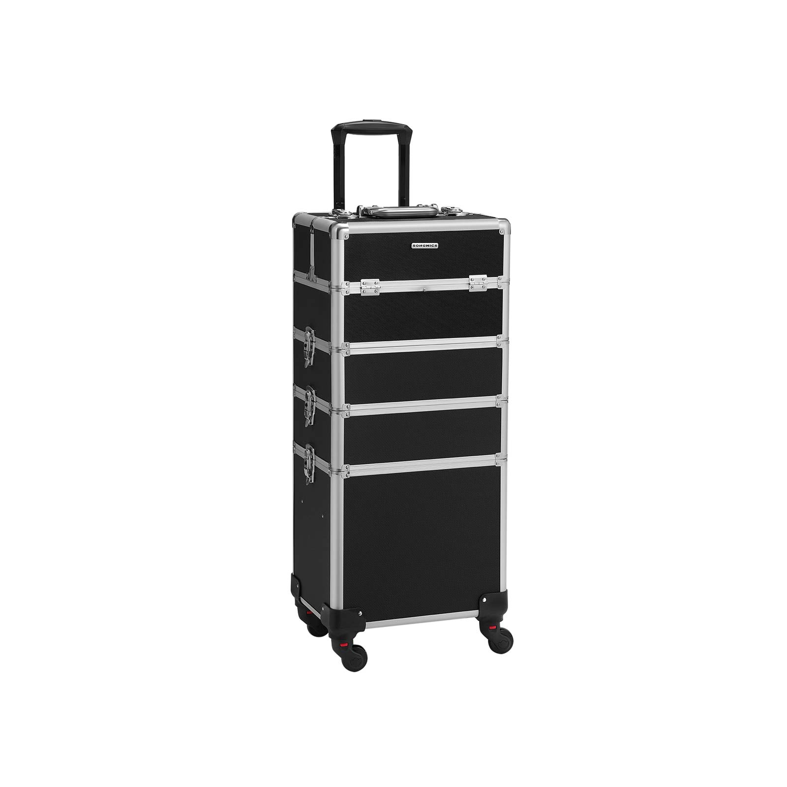 Chariot de maquillage professionnel Valise de beauté de voyage 4 en 1 -  Songmics